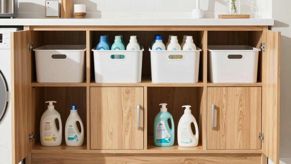 organized laundry space habits