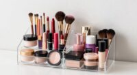organized makeup backup system