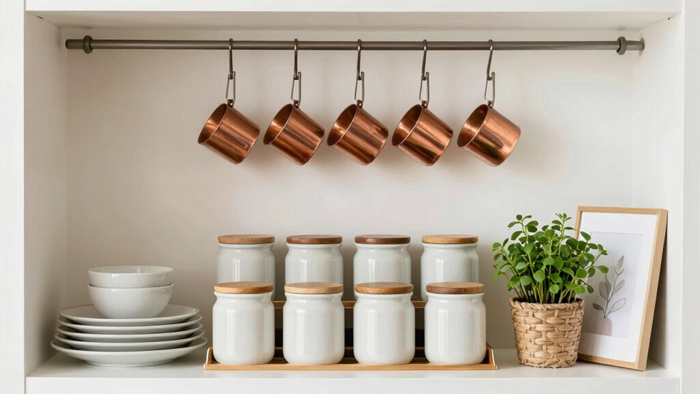 organized stylish baker s display