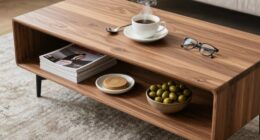 organizing coffee table items