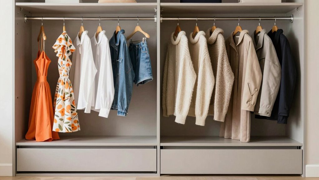 rotate clothes seasonally