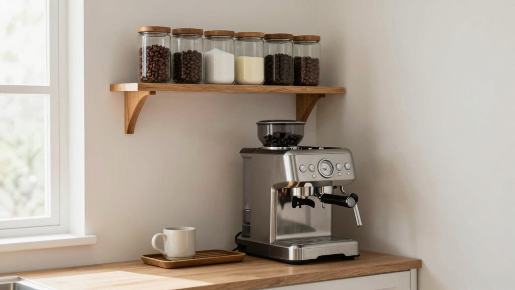small space coffee organization