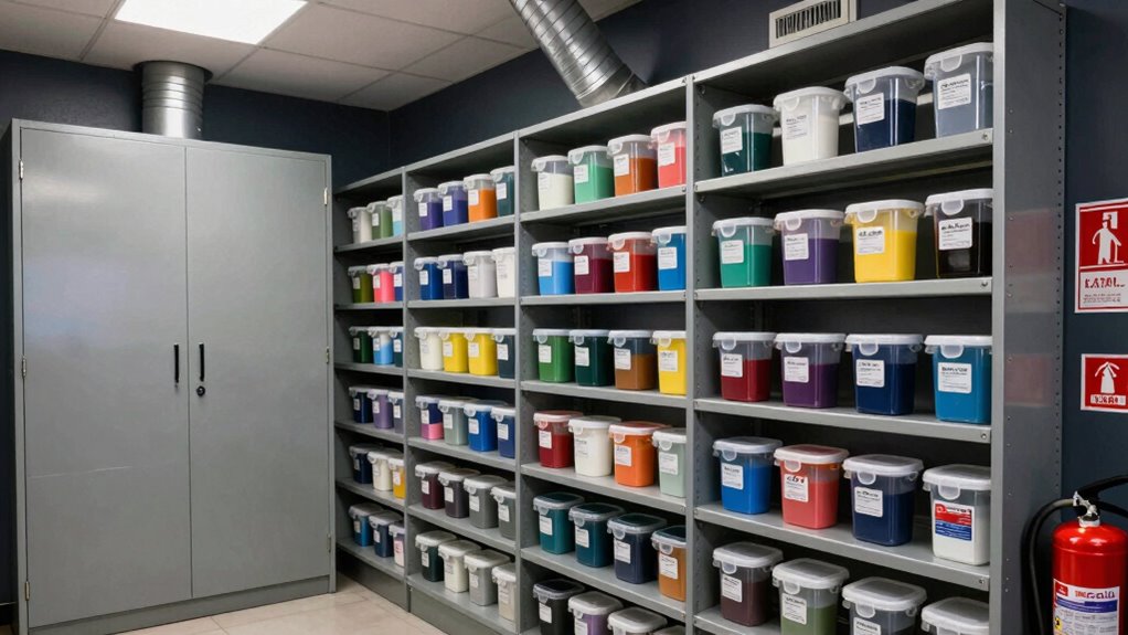 store chemicals safely securely