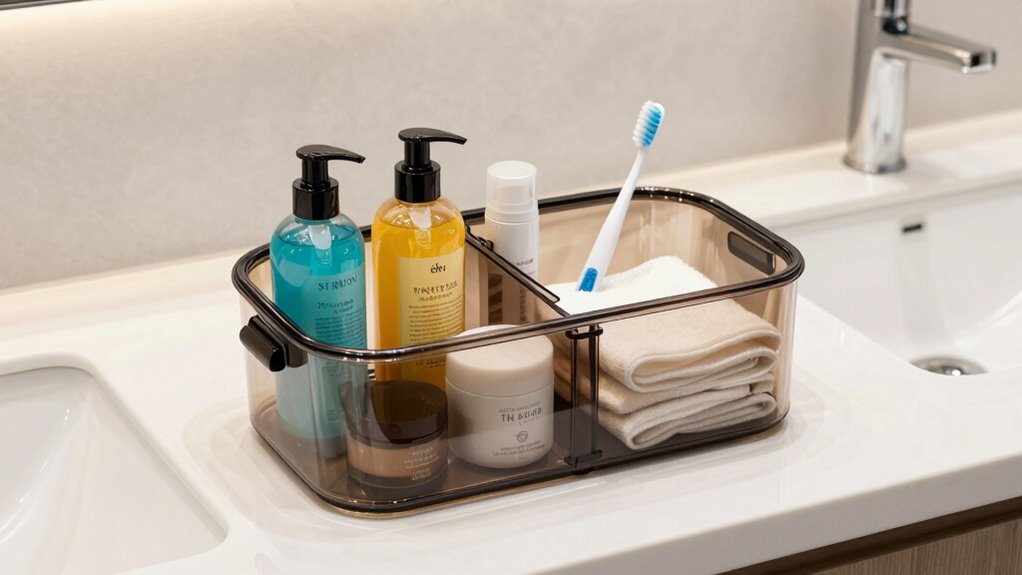 streamlined bathroom organization tips