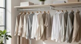 streamlined capsule wardrobe setup