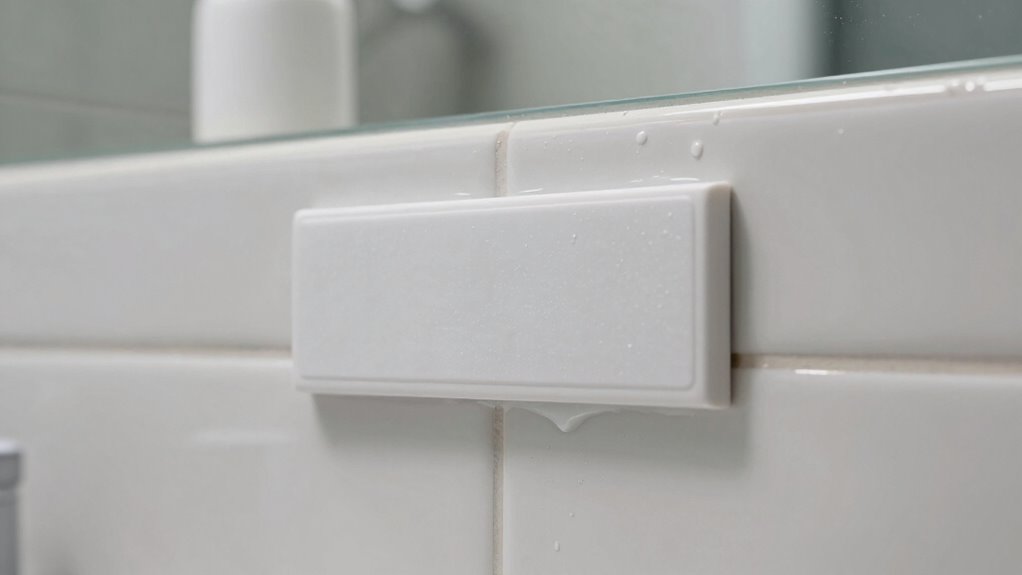 strong bathroom label adhesion