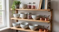 stylish baker s rack shelving