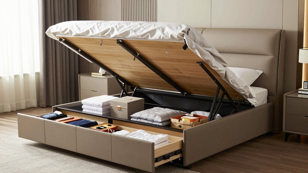stylish functional storage beds