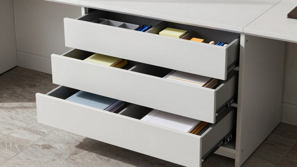 three drawer desk organizer