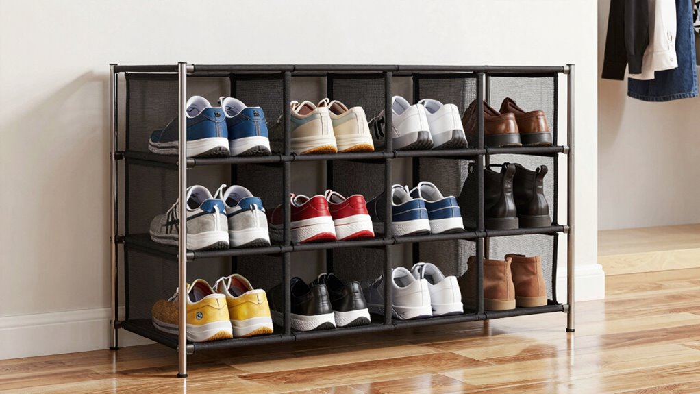 three tier shoe organizer