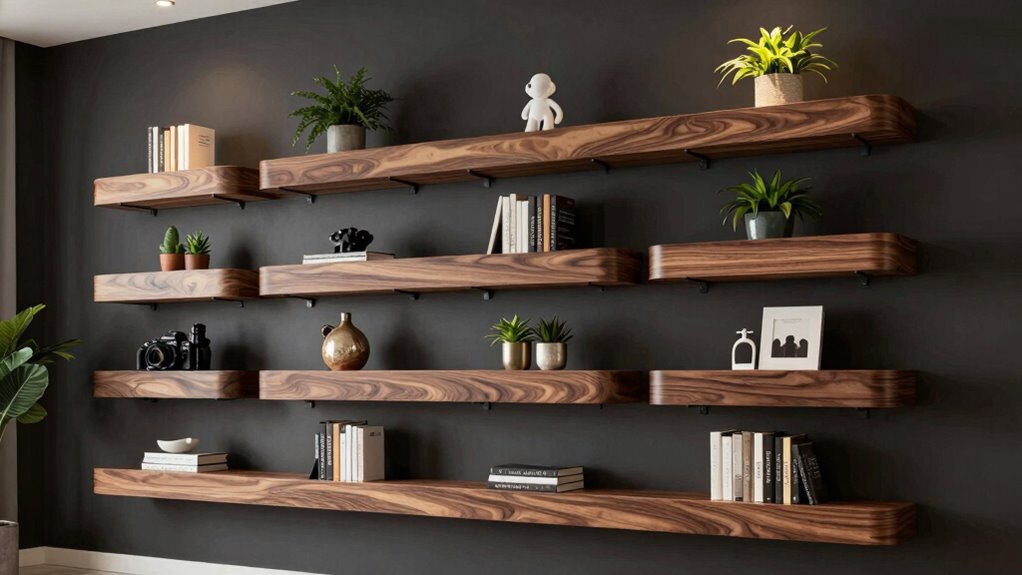 top adjustable wall shelves