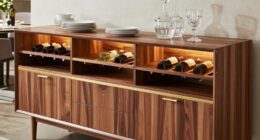 top buffet cabinets with wines