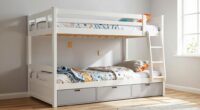 top bunk beds with storage