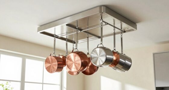 top ceiling mounted pot racks