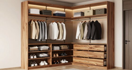 top corner closet organizers