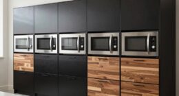 top drawer microwave cabinets