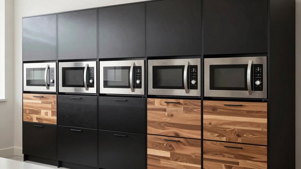 top drawer microwave cabinets