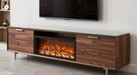 top electric fireplace consoles