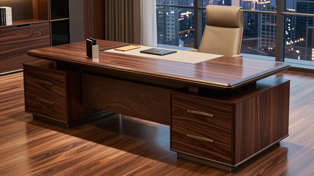 top executive desk storage