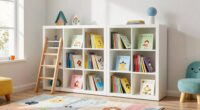 top front facing kids bookshelves