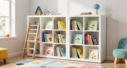 top front facing kids bookshelves