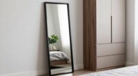 top full length mirror storage