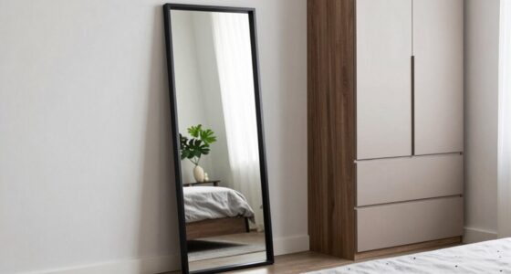 top full length mirror storage