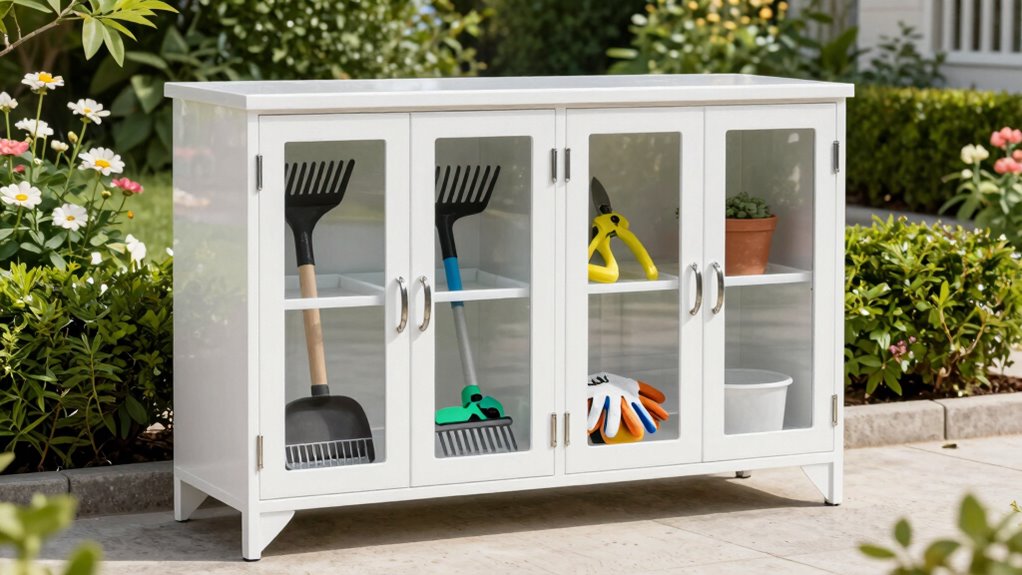 top garden storage cabinets