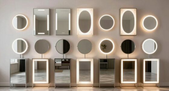 top illuminated vanity cabinets