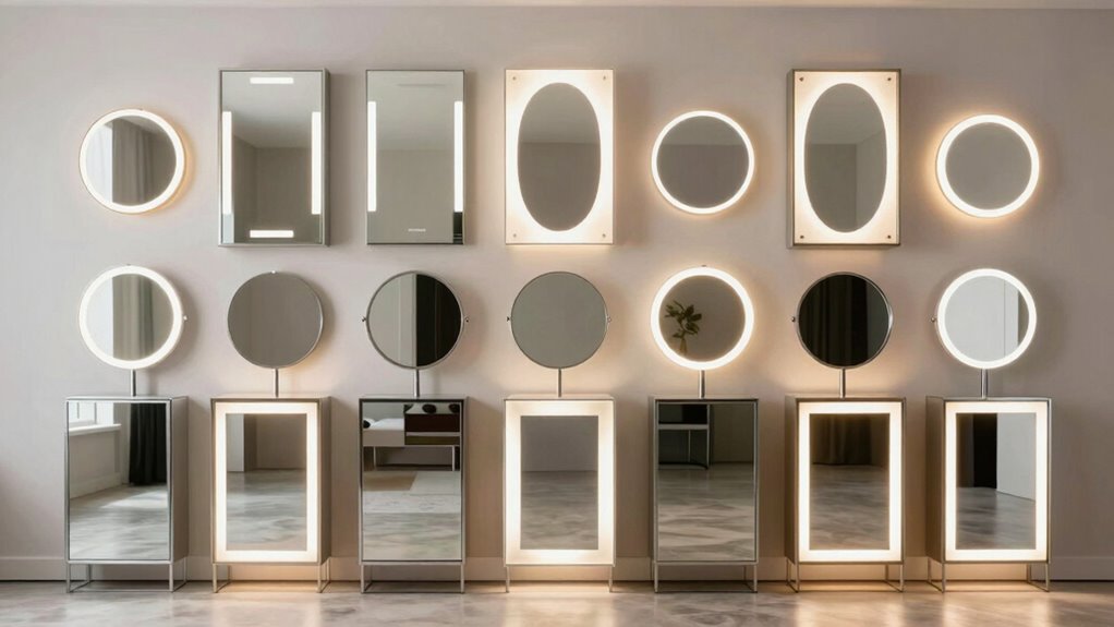 top illuminated vanity cabinets