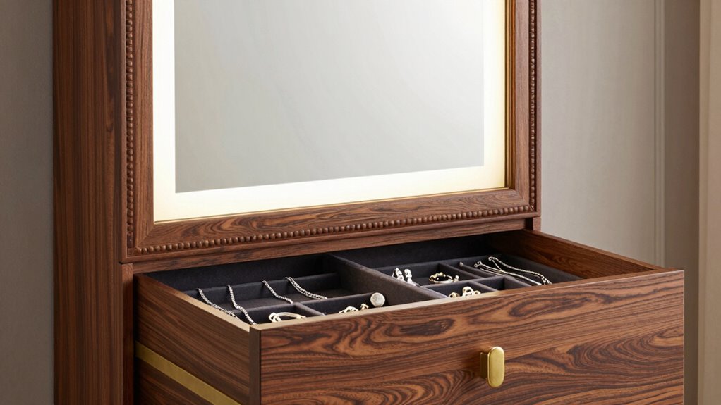 top jewelry storage mirrors