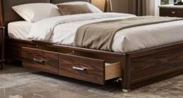 top king storage beds