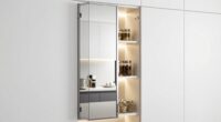top pantry mirror storage