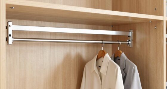 top pull down closet rods