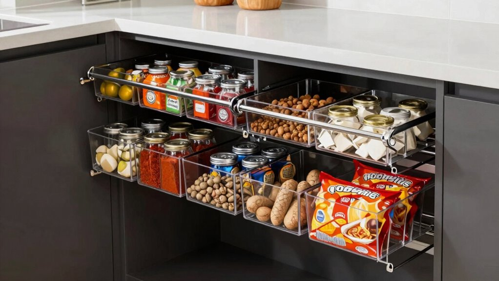 top sliding pantry organizers