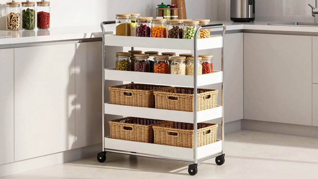top slim pantry carts