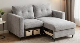 top small space storage couches
