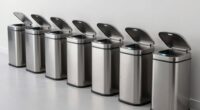 top stainless sensor trash cans
