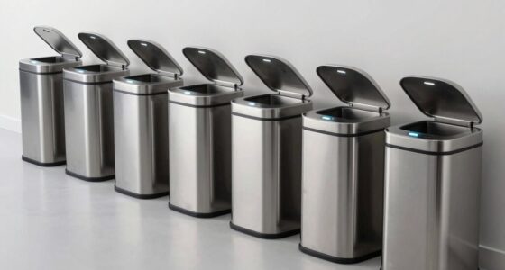 top stainless sensor trash cans
