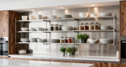 top stainless steel shelving