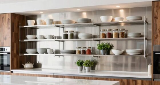 top stainless steel shelving