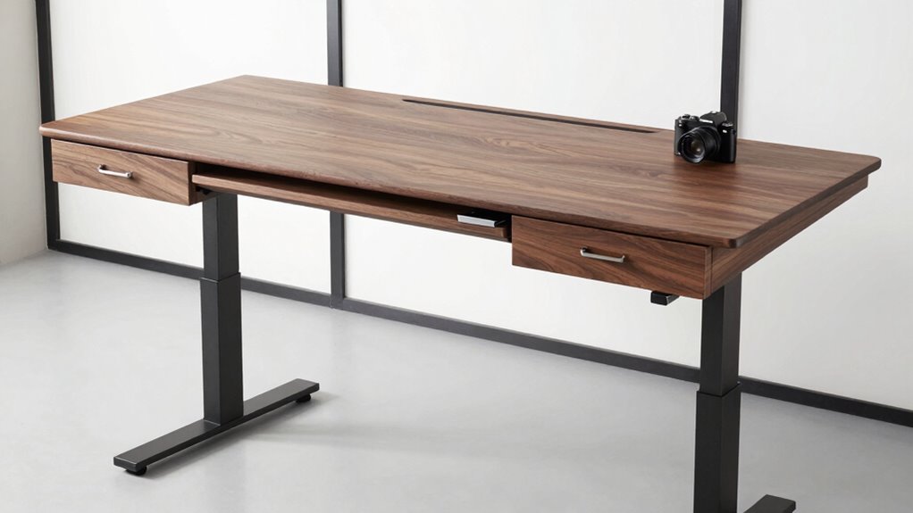top standing desks drawers