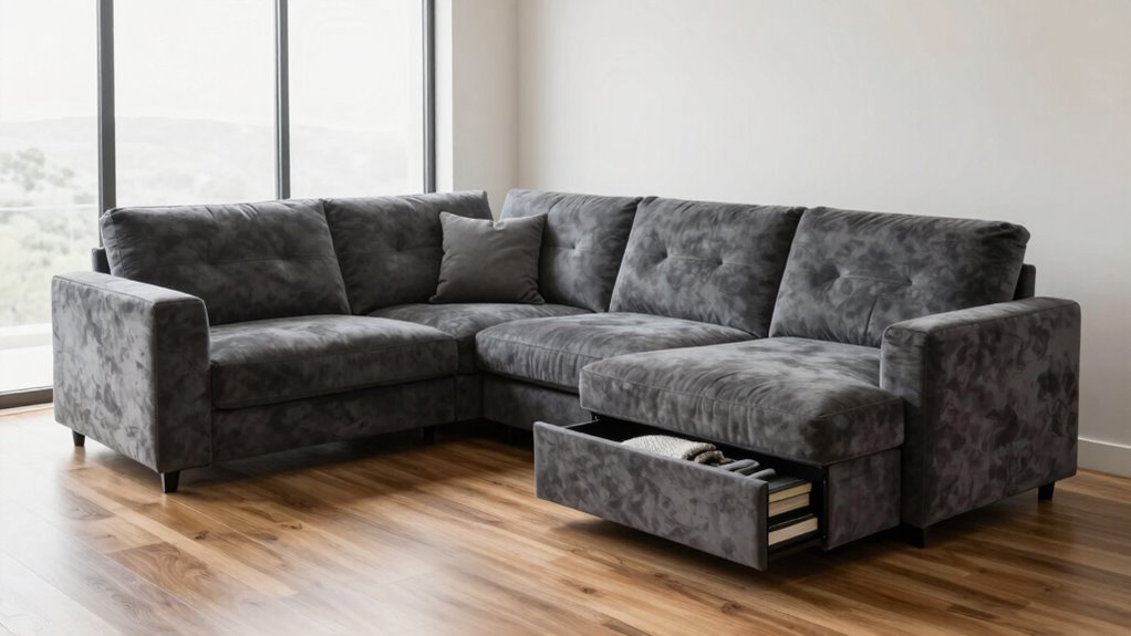 top storage sectional sofas