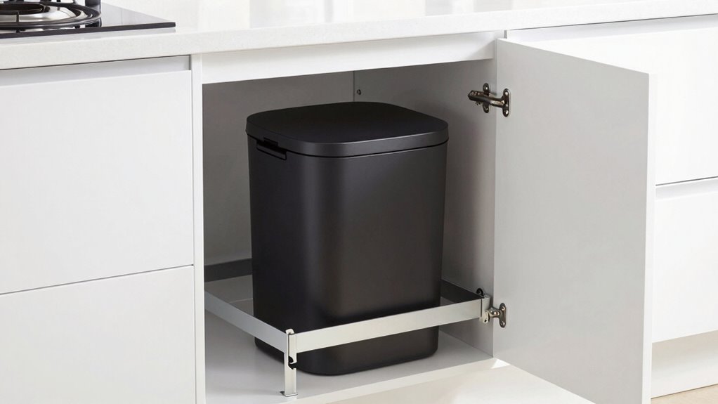top trash can storage