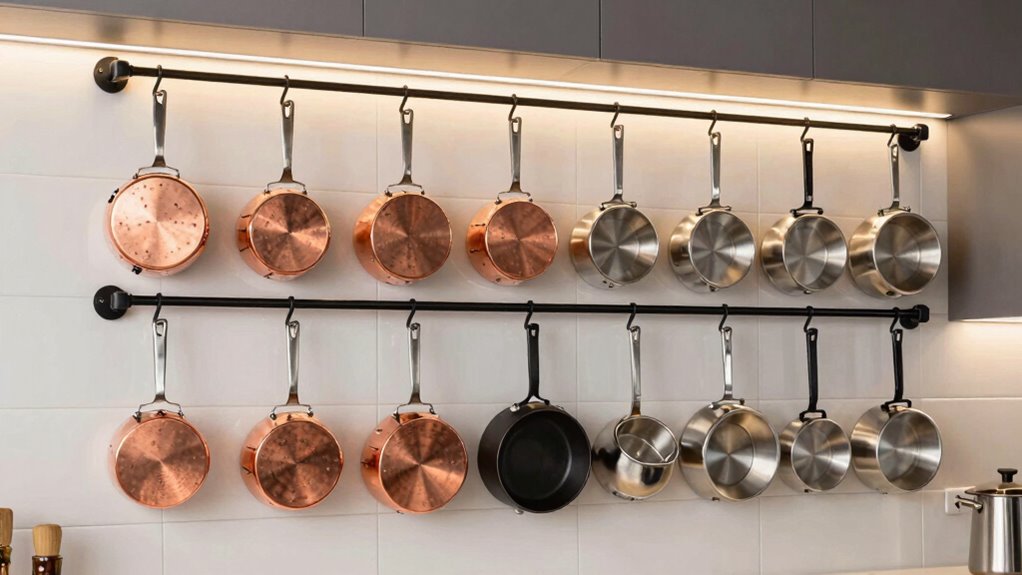 top wall mounted pot racks