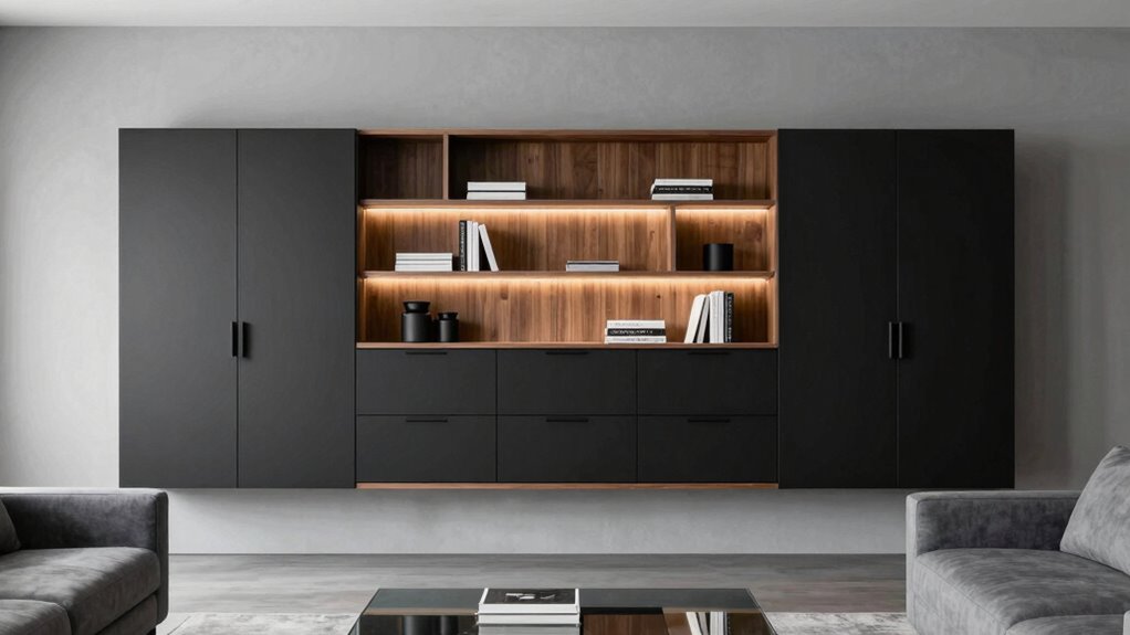 top wall unit storage