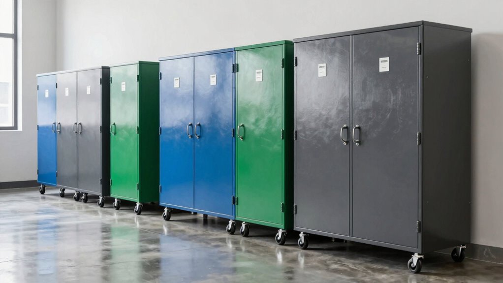 top wheeled storage cabinets