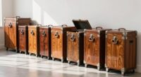 top wheeled storage trunks