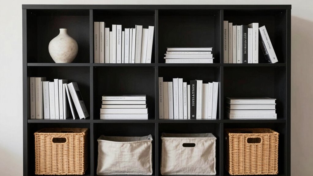 use baskets for clutter