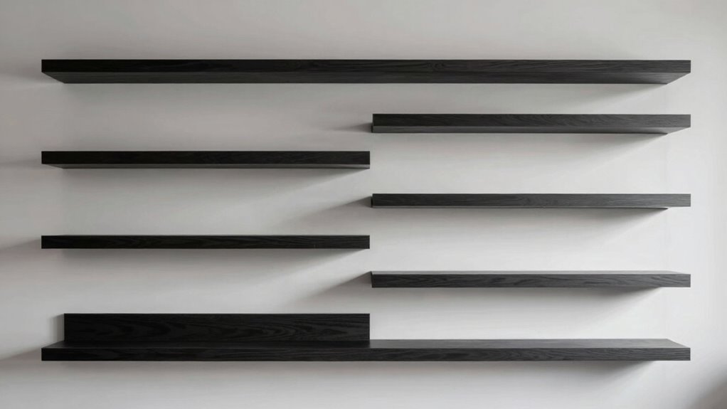 vary shelf heights and spacing